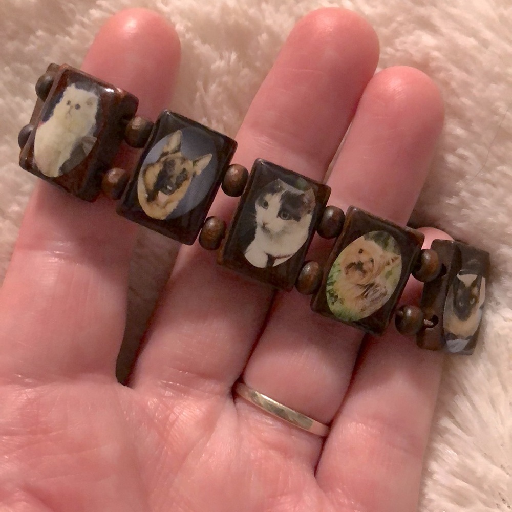 Cat and dog bracelet